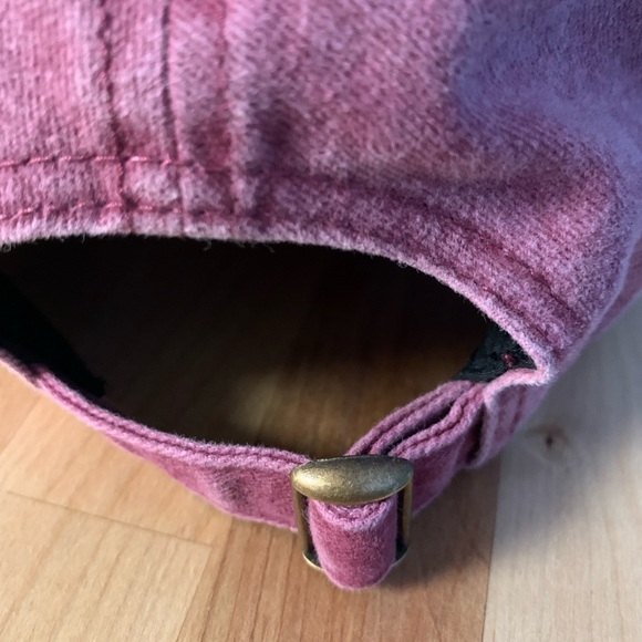 Rae Dunn “THANKFUL” LL Washed Burgundy Ball Hat - Picture 9 of 10